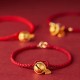 Handmade Fu Character Luck Happiness Bell Bracelet Handmade Fu Character Luck Happiness Bell Bracelet