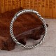 Retro Heart Sutra Twisted Design Balance Bangle