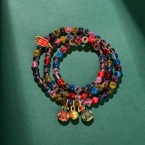 Candy Agate Gold Beast Strength Bracelet Candy Agate Gold Beast Strength Bracelet