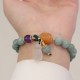 Cyan Jade Lotus Amethyst Crystal Healing Bracelet Cyan Jade Lotus Amethyst Crystal Healing Bracelet