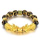 Double PiXiu Obsidian Om Mani Padme Hum Bracelet Double PiXiu Obsidian Om Mani Padme Hum Bracelet