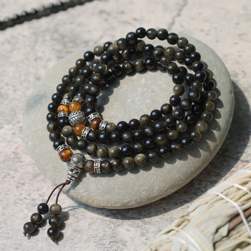 Golden Obsidian Energy Bracelet Necklace Golden Obsidian Energy Bracelet Necklace