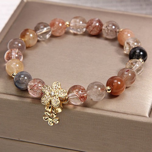 Rutilated Quartz Citrine Wealth Protection Bracelet Rutilated Quartz Citrine Wealth Protection Bracelet