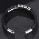 Layered Leather Weave Fortune Bracelet Layered Leather Weave Fortune Bracelet