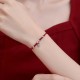 925 Sterling Silver Koi Fish Wealth Braided Red Bracelet