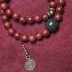 Bodhi Seed Cyan Jade Copper Peace Bracelet