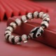 Tibetan Nine-Eye Dzi Bead Wealth Bracelet Tibetan Nine-Eye Dzi Bead Wealth Bracelet