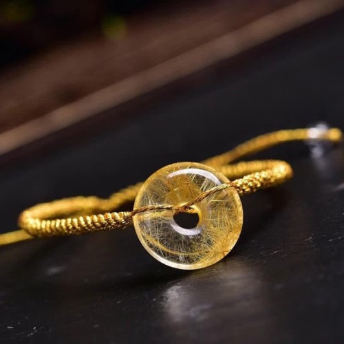 Citrine Peace Buckle Happiness Braided Bracelet Citrine Peace Buckle Happiness Braided Bracelet