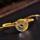 Citrine Peace Buckle Happiness Braided Bracelet Citrine Peace Buckle Happiness Braided Bracelet