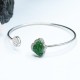 925 Sterling Silver Laughing Buddha Jade Luck Bangle 925 Sterling Silver Laughing Buddha Jade Luck Bangle