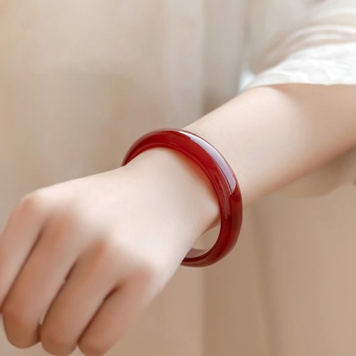 Natural Red Agate Confidence Bangle Natural Red Agate Confidence Bangle