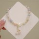 Strawberry Quartz Morganite Cat Love Bracelet