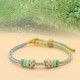 Peach Blossom Knot Luck Braided Bracelet