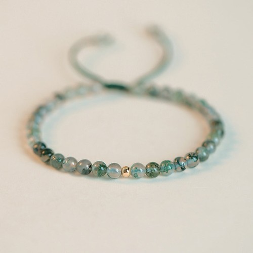 Moss Agate Lucky Balance Bracelet Moss Agate Lucky Balance Bracelet