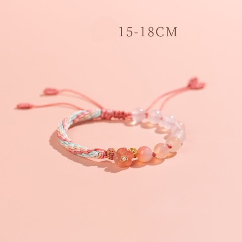 Gradient Agate Peach Blossom Luck Bracelet Gradient Agate Peach Blossom Luck Bracelet