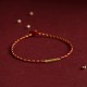 14K Gold Red Rope King Kong Knot Bracelet 14K Gold Red Rope King Kong Knot Bracelet