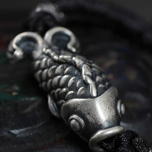 Silver Luck Koi Fish String Bracelet Silver Luck Koi Fish String Bracelet