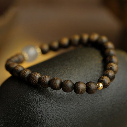 Agarwood Jade Strength Calm Bracelet Agarwood Jade Strength Calm Bracelet