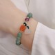 Cyan Jade Lotus Amethyst Crystal Healing Bracelet Cyan Jade Lotus Amethyst Crystal Healing Bracelet