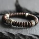 Tibetan Coconut Shell Om Mani Padme Hum Bracelet Tibetan Coconut Shell Om Mani Padme Hum Bracelet