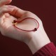 Cinnabar Red Agate Blessing Bracelet