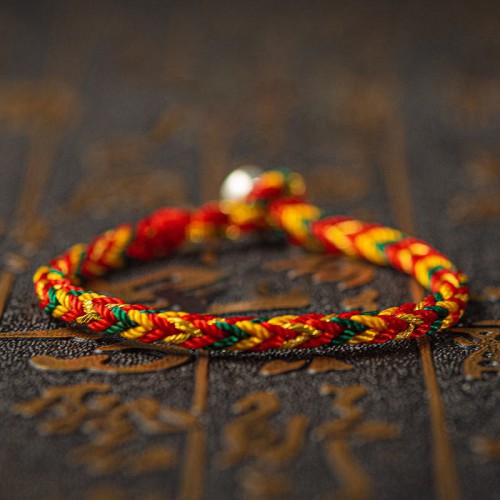 "May You Be Good Fortune" Multicolored Bracelet "May You Be Good Fortune" Multicolored Bracelet