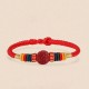 Year of the Dragon 925 Silver Cinnabar Auspicious Bracelet Year of the Dragon 925 Silver Cinnabar Auspicious Bracelet