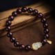 Red Sandalwood Gourd Jade Calm Bracelet