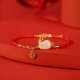 925 Silver Year of the Rabbit Hetian White Jade Luck Bracelet 925 Silver Year of the Rabbit Hetian White Jade Luck Bracelet