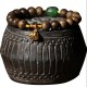 999 Gold Brunei Agarwood Cyan Jade Lotus Bracelet 999 Gold Brunei Agarwood Cyan Jade Lotus Bracelet