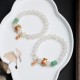 White Agate Red Agate Money Bag Fu Character Bracelet White Agate Red Agate Money Bag Fu Character Bracelet