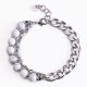 Tiger Eye Picasso Jasper Frosted Stone Strength Bracelet