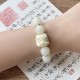 Silver Sheen Obsidian Bodhi Seed Lion Bracelet Silver Sheen Obsidian Bodhi Seed Lion Bracelet