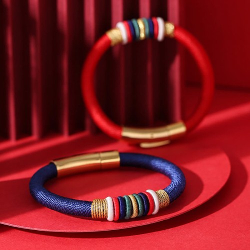 Tibetan Handmade King Kong Knot Five Elements Luck Bracelet Tibetan Handmade King Kong Knot Five Elements Luck Bracelet