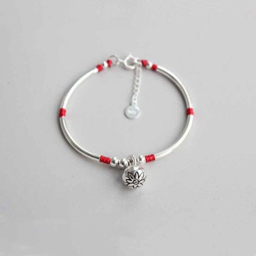 925 Silver Lotus Flower New Beginning Bracelet 925 Silver Lotus Flower New Beginning Bracelet
