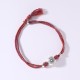 999 Sterling Silver Persimmon Luck Braided Bracelet 999 Sterling Silver Persimmon Luck Braided Bracelet