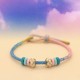 Peach Blossom Knot Luck Braided Bracelet
