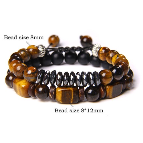 Tiger Eye Hematite Courage Bracelet