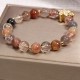 Rutilated Quartz Citrine Wealth Protection Bracelet Rutilated Quartz Citrine Wealth Protection Bracelet