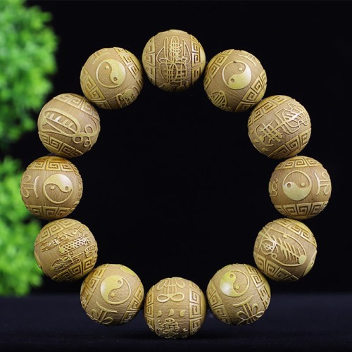 Chinese Zodiac Rosewood PiXiu Carved Bracelet Chinese Zodiac Rosewood PiXiu Carved Bracelet