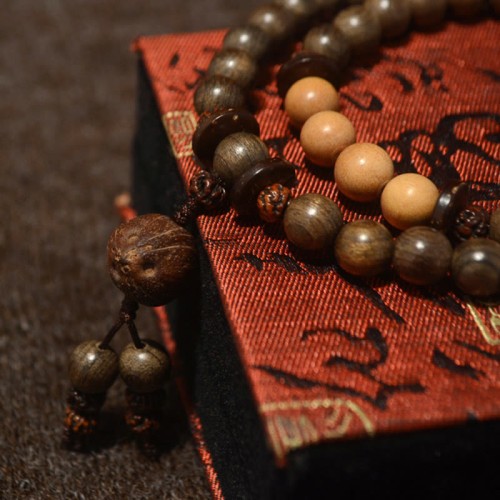 Tibetan Sandalwood Protection Charm Mala Bracelet Tibetan Sandalwood Protection Charm Mala Bracelet