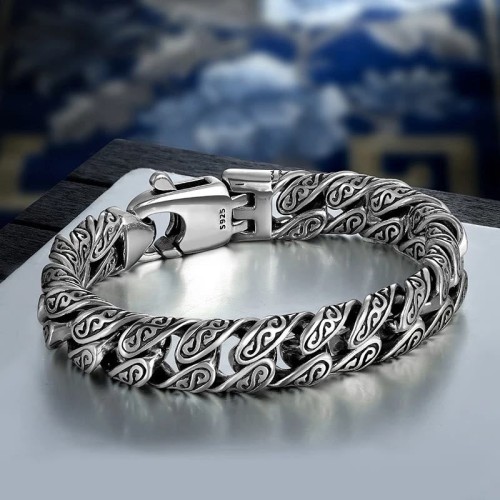 Vintage Tang Dynasty Carved Luck Bracelet Vintage Tang Dynasty Carved Luck Bracelet
