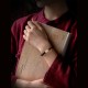 Red Sandalwood Gourd Jade Calm Bracelet