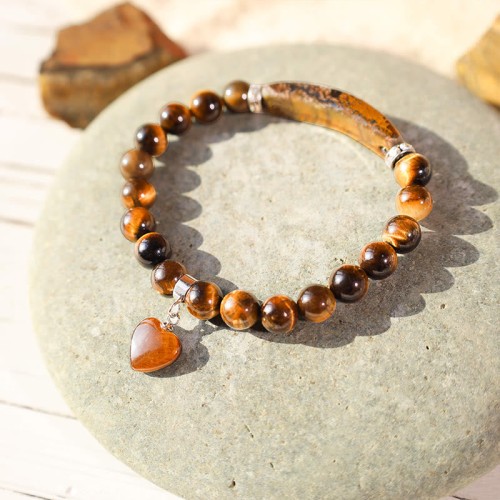 Quartz Heart Healing Beads Bracelet Quartz Heart Healing Beads Bracelet