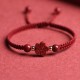 Four Leaf Clover Cinnabar Blessing Bracelet Four Leaf Clover Cinnabar Blessing Bracelet