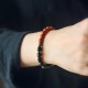 Ebony Wood Red Jasper Moss Agate Peace Bracelet Ebony Wood Red Jasper Moss Agate Peace Bracelet