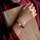 Red Sandalwood Gourd Jade Calm Bracelet