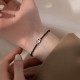 Gold Plated Black Spinel Cat Healing Bracelet