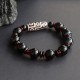 Black Onyx Nine-Eye Dzi Bead Wealth Bracelet Black Onyx Nine-Eye Dzi Bead Wealth Bracelet