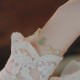 14K Gold Hetian Jade Rose Flower Luck Chain Bracelet 14K Gold Hetian Jade Rose Flower Luck Chain Bracelet